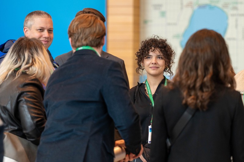 Attendees mingling 